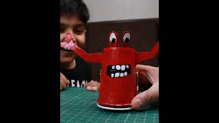 Funny DIY Toy Monster You Can Make in 5 minutes | Easy Kids Craft Idea #shorts