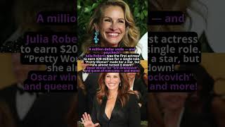 Julia Roberts was the first actress to earn $20 million for a single role  #facts #