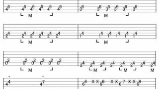 「白い雪のプリンセスは」ギターアレンジTAB譜