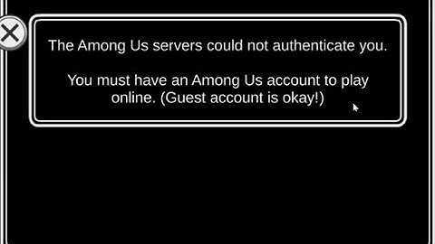 How to Fix Among Us Game - Network Error - The Among Us servers could not authenticate