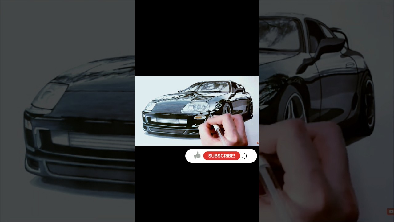 Toyato Supra drawing/ how was the drawing/ 
