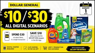 Dollar General $10/$30 All Digital Scenarios - 8/1/26