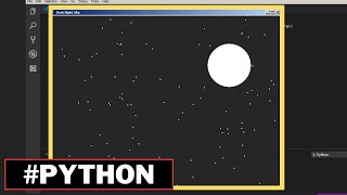 Python Animation - How To Create An Animated Dark Night Sky Using Tkinter Library In Python