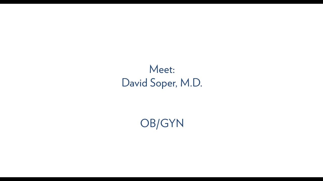 Dr. David Soper, OB/GYN - MUSC Health - YouTube