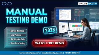 Manual Testing Demo 2026 | Career Roadmap, Live Projects & Certification Path | OnlineITGuru