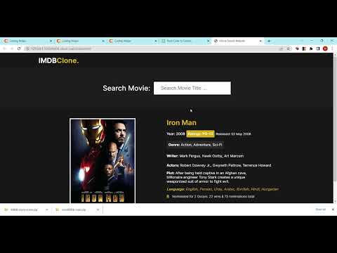 IMDB clone using html css javascript