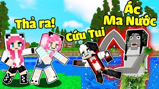 MỀU THỬ THÁCH 24GIỜ GIẢI CỨU REDHOOD KHỎI MA NƯỚC TRONG MINECRAFT*CHỊ PANDA TROLL REDHOOD BẰNG ÁC MA