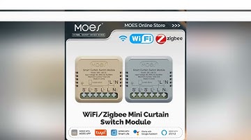 MOES Tuya WiFi/ZigBee Smart Curtain Switch Mini Module For Rocker Reset Switch, App Remote Control W
