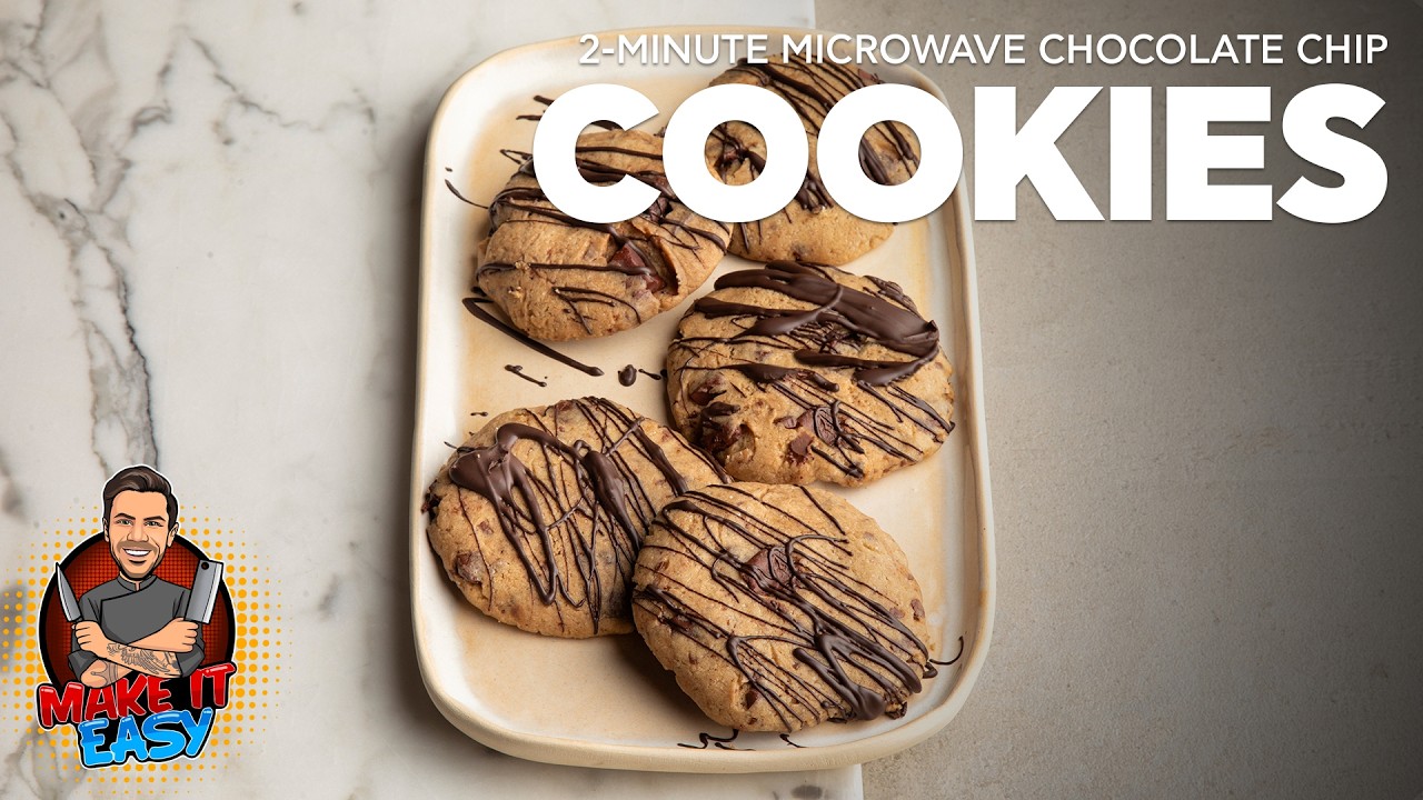 2-Minute Microwave Chocolate Chip Cookies | Make It Easy