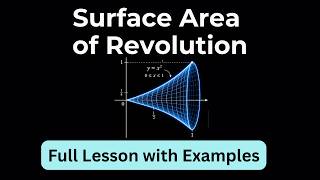 Surface Area of Revolution | Rotating Curves Around the X and Y Axis