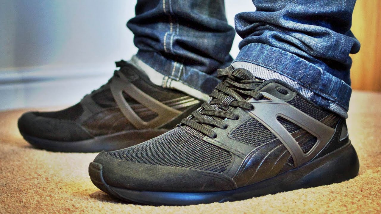 puma trinomic on feet