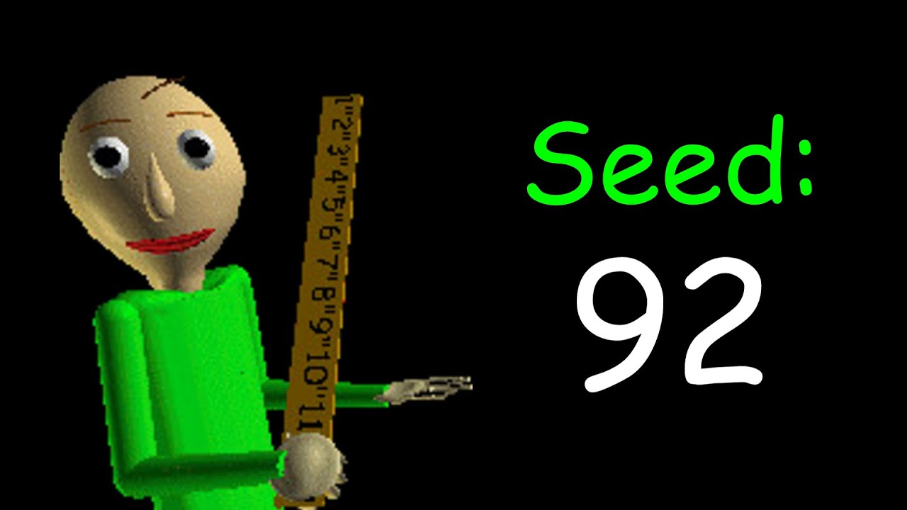 Baldi's Basics Plus - Seed 92 (V0.3.8) - YouTube