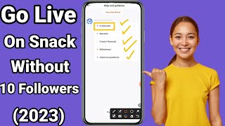 join snack live option in pakistan 2023 || go live on snack without 10 followers