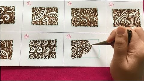 HENNA MEHNDI ONLINE CLASSES - TYPES OF FILLING PATTERNS | PRO LEVEL MEHENDI LEARNING TUTORIAL