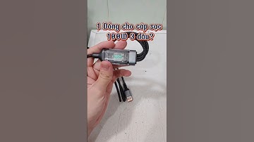 Cáp sạc 3 đầu 100W với giá 1Đ thì có giòn không? #shorts #technology #capsac