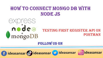 Register api in mern stack - How to connect mongo db server with Nodejs and make api? #mernstack2