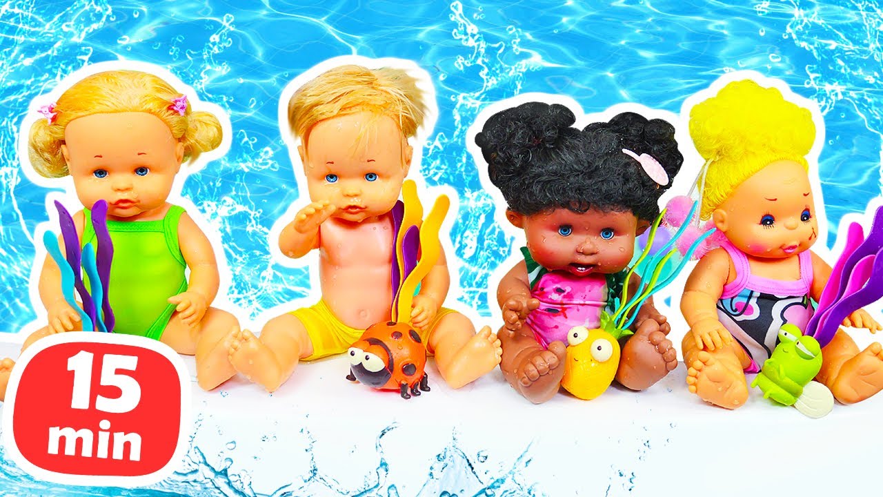 Мой детский сад : Весёлое плавание и ныряние в бассейне! 🏊‍♂️👶✨