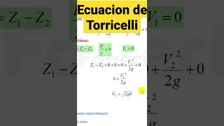 ecuacion de torricelli