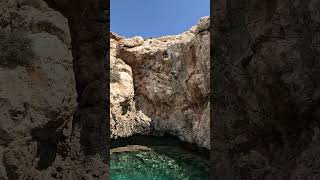 Lovers' Bridge. Ayia Napa. Cyprus Sea Rocks