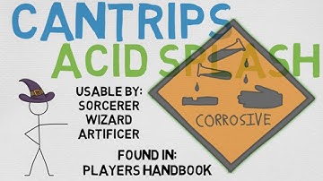 CANTRIP #1 | Acid Splash: Mechanics, Description, Alternative Uses, Potential Combos (DnD 5E Spell)