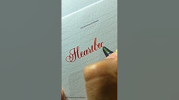 So Soothing and relaxing cursive handwriting #shorts #cursivewriting