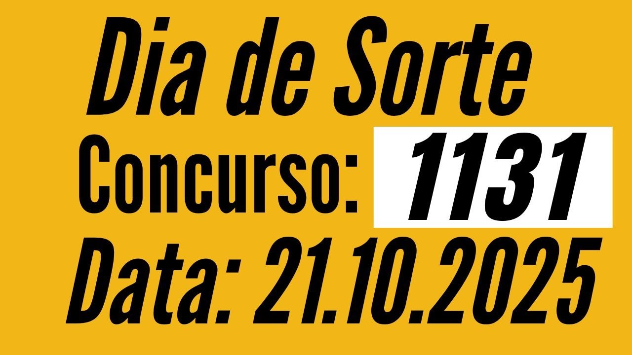 Resultado Dia de Sorte 1131 de hoje 21/10 / Fernando Arruda Loterias