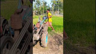 বাঙালি বলে কথা 🇧🇩💪 Power Tiller Farming | Village Life #shorts