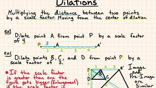 Dilations - Notes on Chapter 2.7