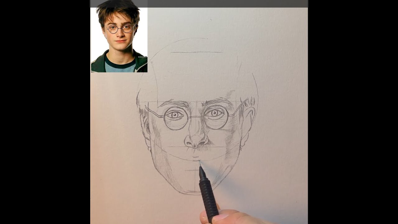 Drawing Harry Potter in 20 Minutes | Timelapse