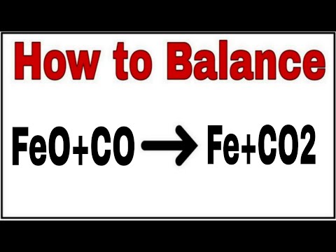 Video How to balance FeO CO=Fe CO2|Chemical equation FeO... - youtube