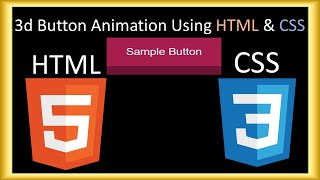 3d Button Animation In HTML & CSS | HTML & CSS Tutorial
