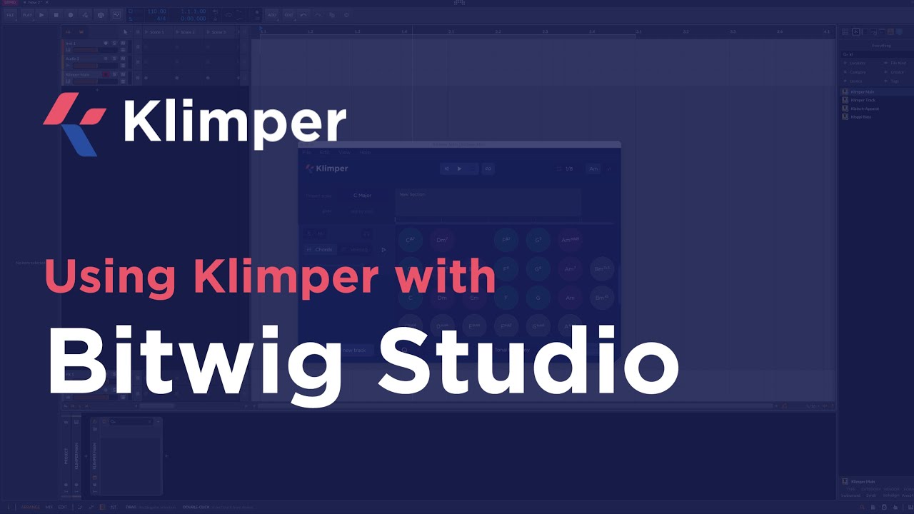 How To Use Klimper with Bitwig Studio