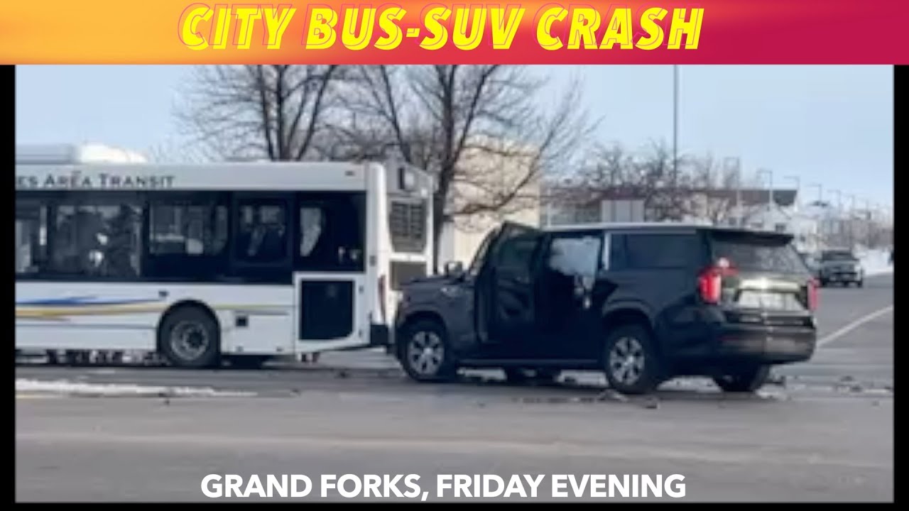 Grand Forks City BusSUV Crash Friday Evening YouTube