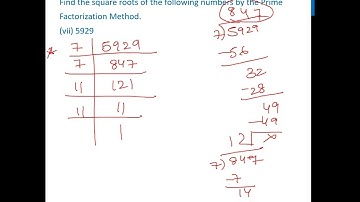 Ex 5.3, 4 (vii) - Find square root of 5929 by Prime Factorization Method - Teachoo