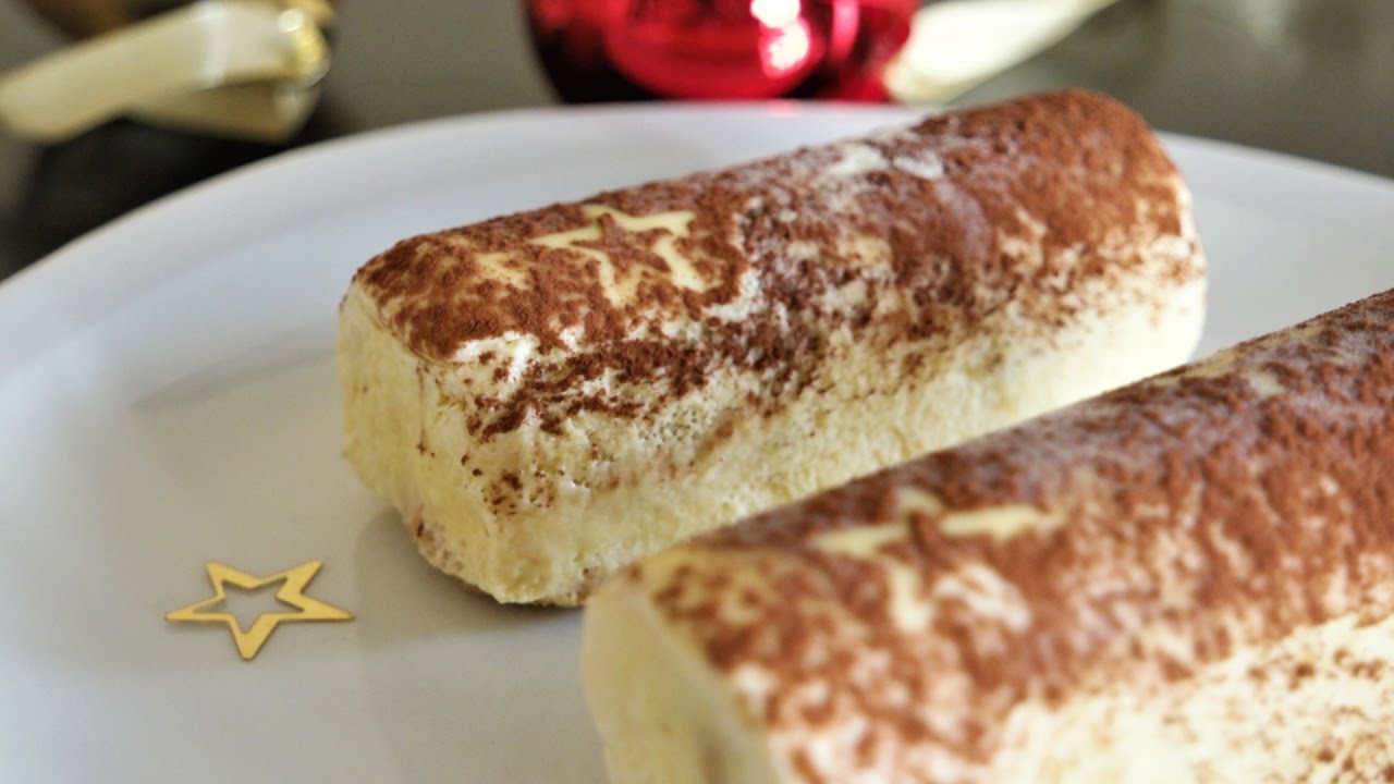 BÛCHE DE NOEL - MINI BÛCHE FACILE AU TIRAMISU 