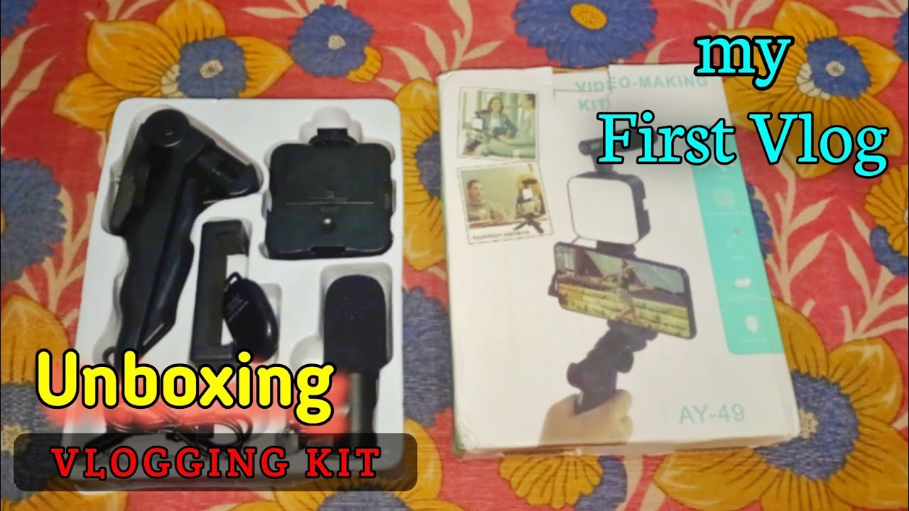 my first vlog 🔥 || vlogging kit unboxing - YouTube