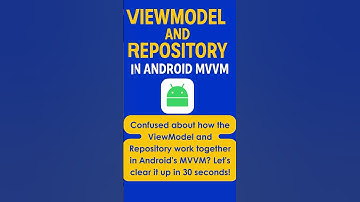 ViewModel vs Repository in Android MVVM Explained in 30s