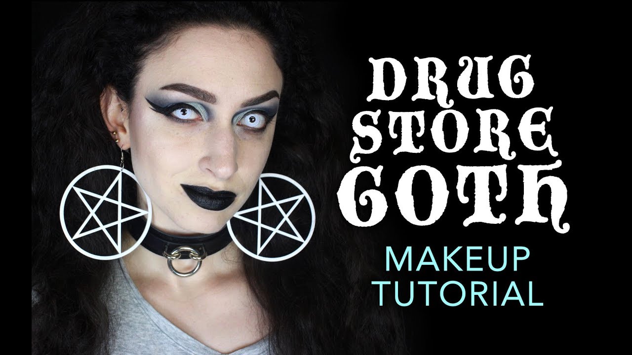 GOTH DRUGSTORE MAKEUP TUTORIAL YouTube