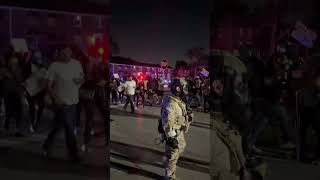Protestor escapes custody, leaving ICE agents in confusion.