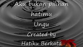 Download Lagu Ungu aq bukan pilihan hati mu MP3 Download Lagu Ungu aq bukan pilihan hati mu MP3