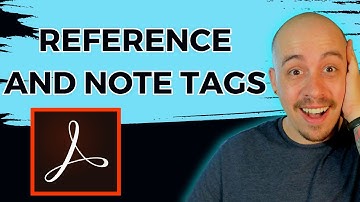 The structure of reference and note tags in a PDF