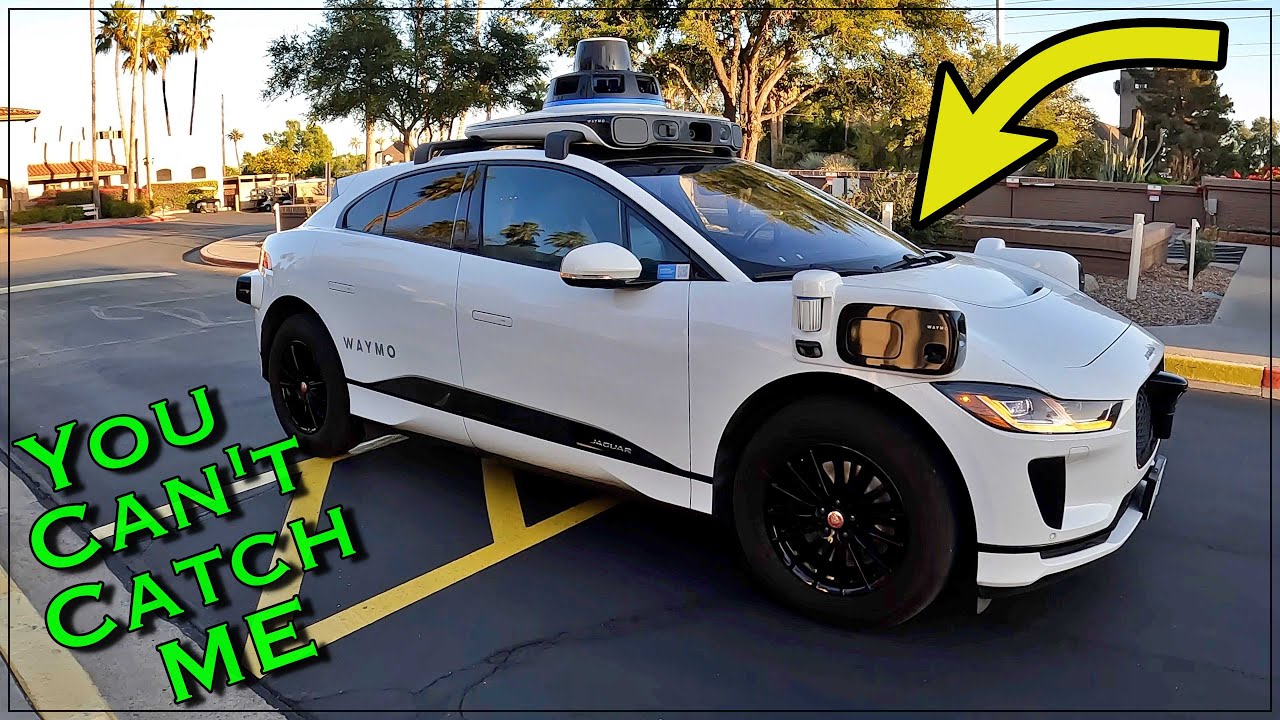 CHASING DOWN A DRIVERLESS CAR! (WAYMO First Experience)