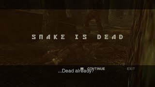METAL GEAR SOLID 3: Snake Eater - Defeating The Fear by scaring him to death.