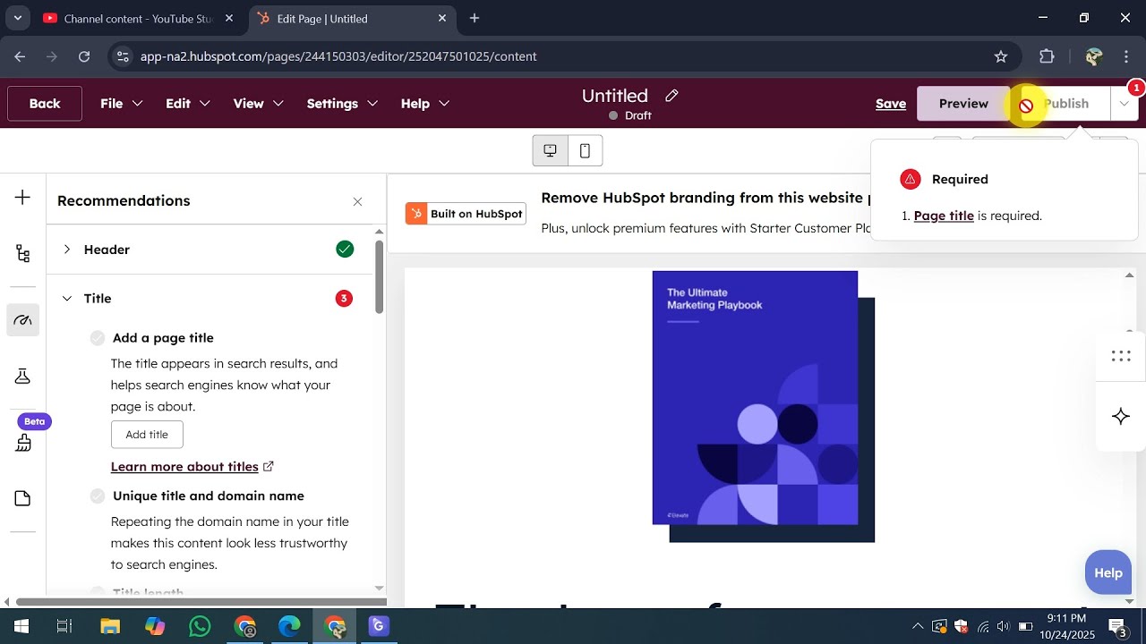 How To Use Hubspot Content Hub - YouTube