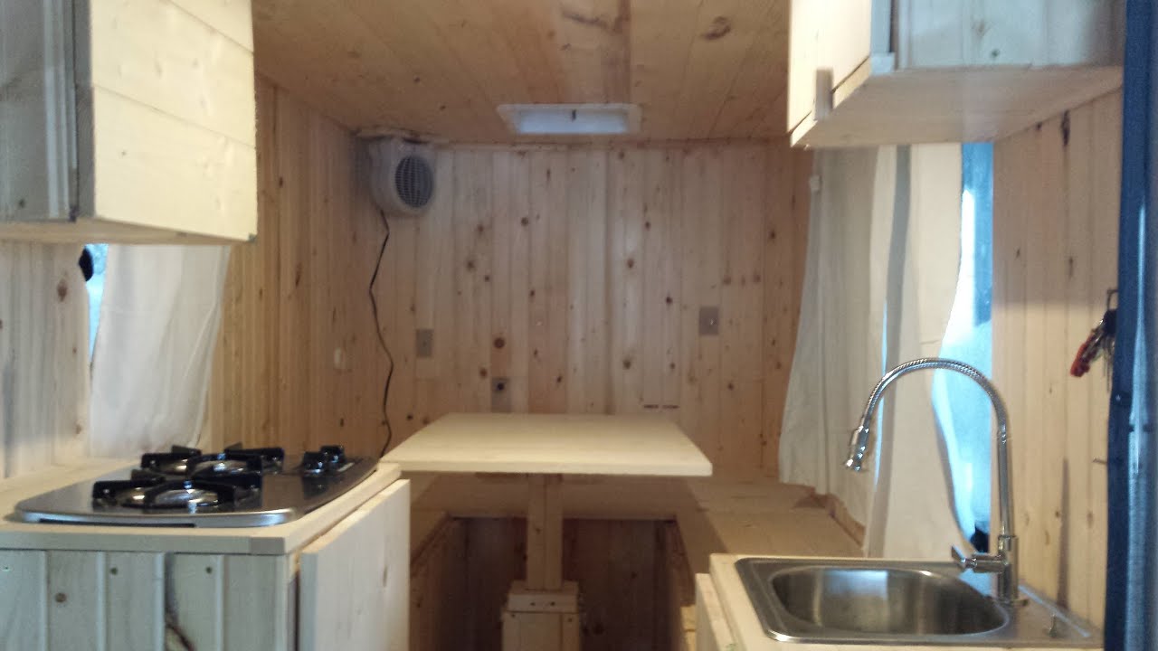 5x8 Cargo Trailer conversion to RV YouTube