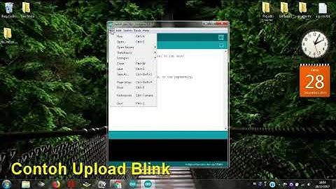 Upload dengan internal programmer USBASP sismin ATMEGA328