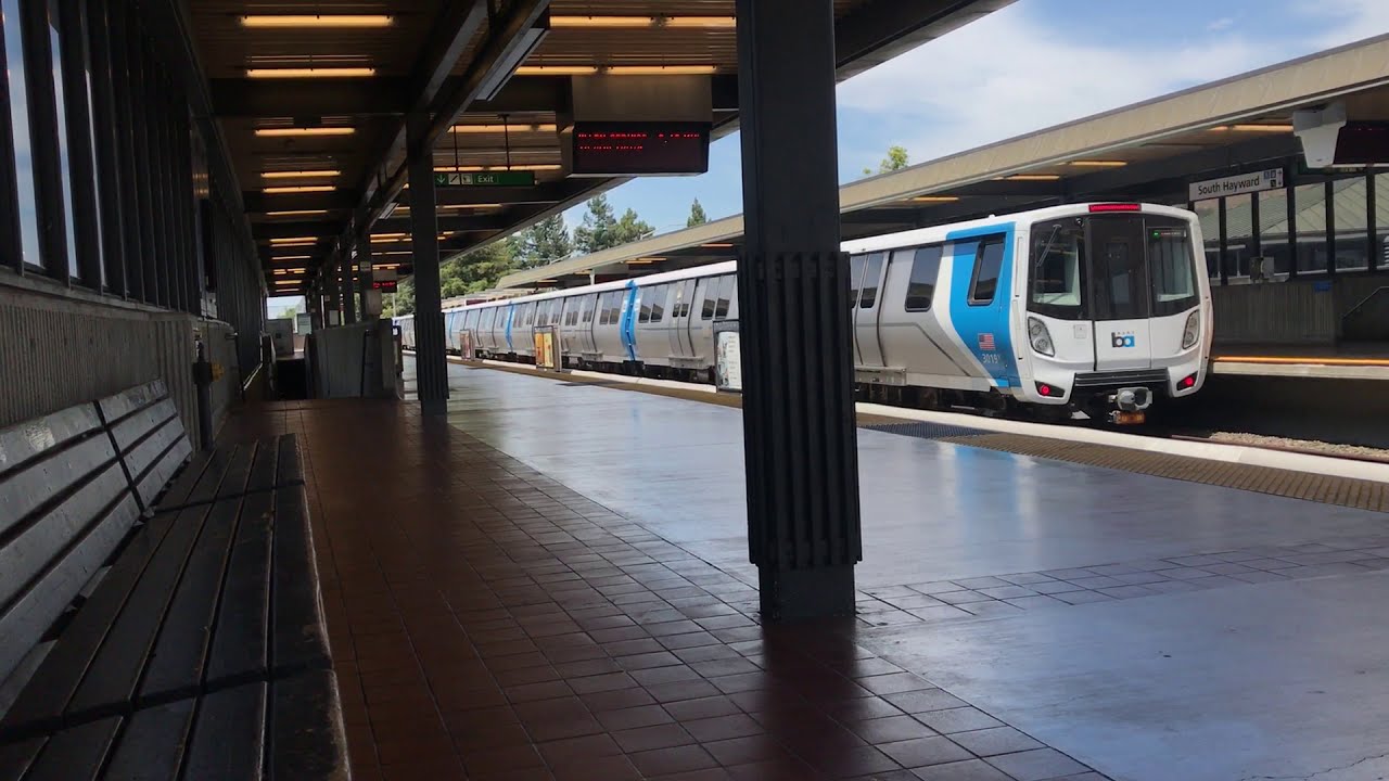 BART Fleet of the Future Departing South Hayward