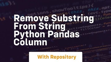remove substring from string python pandas column