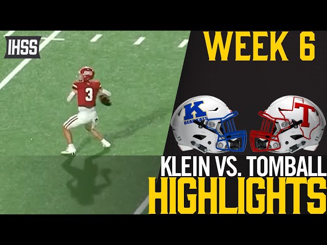 Epic High School Football Battle: Klein vs. Tomball Highlights!