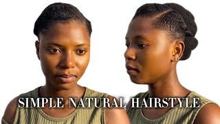 PROTECTIVE NATURAL HAIRSTYLE | UPDO | NO EXTENSIONS | FOR ALL NATIONAL HAIR 🤗